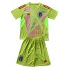 Conjunto (Camiseta+Pantalón Corto) Portero Italia Euro 2024 Amarilla - Niño